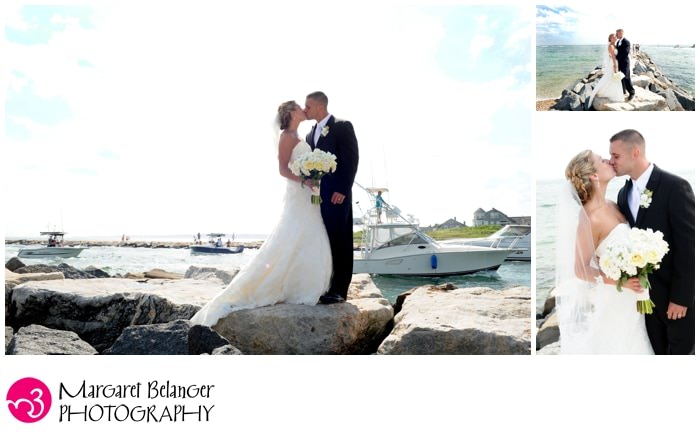Wedding portraits on the beach, Cape Cod