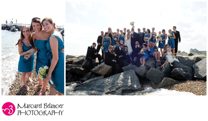 Wedding party portraits, Cape Cod