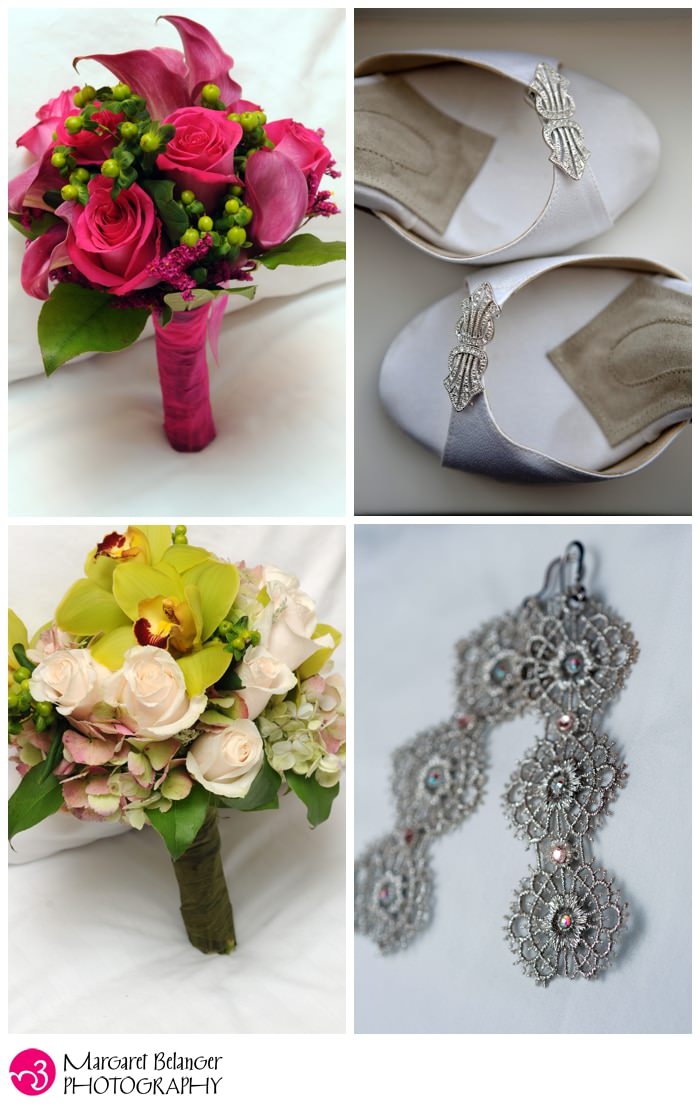 Wedding Bouquets, Shoes, and Earrings
