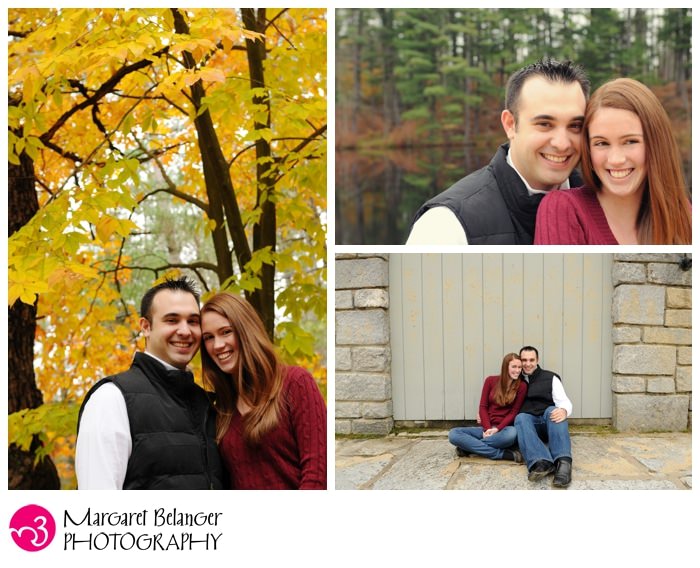 Engagement session photographed at Bear Brook State Park