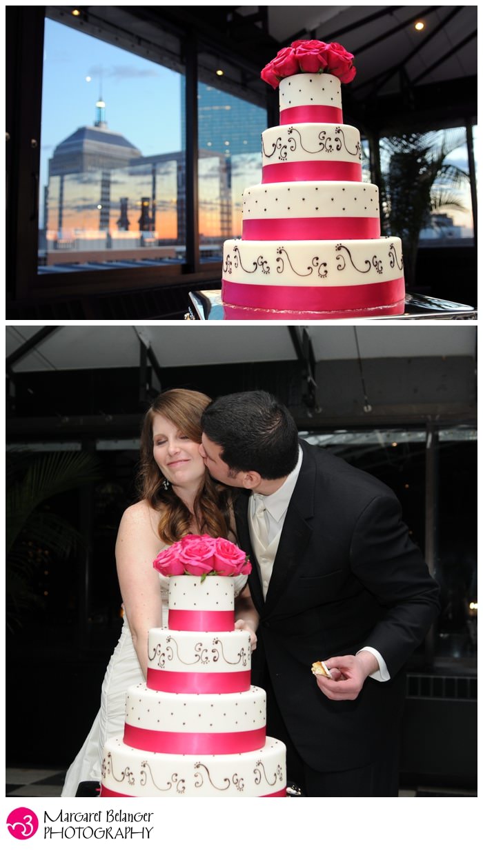 Wedding cake photos at the Taj Boston