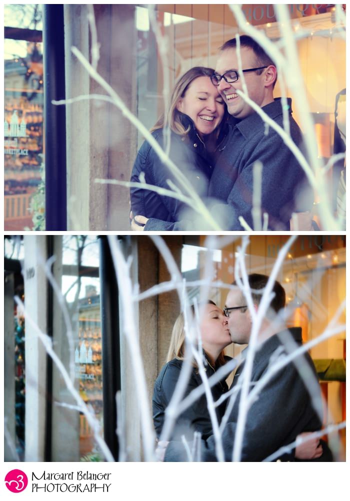 Through the branches, Fanueil Hall engagement session