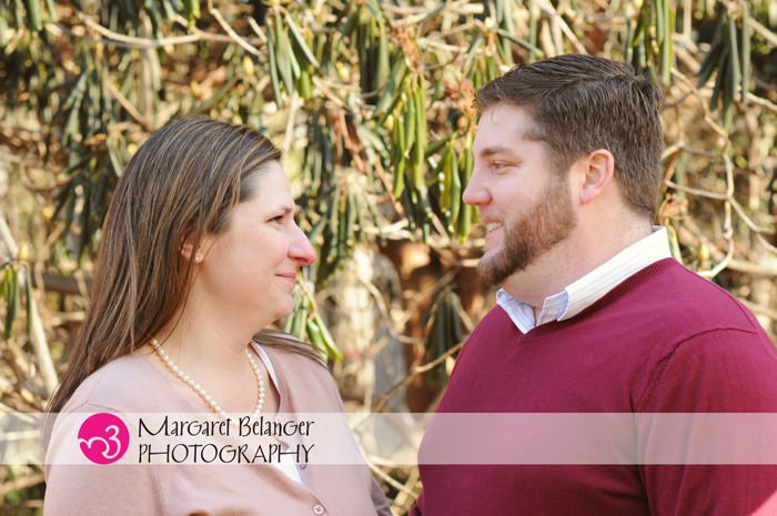 Happy couple engagement session in the Boston area