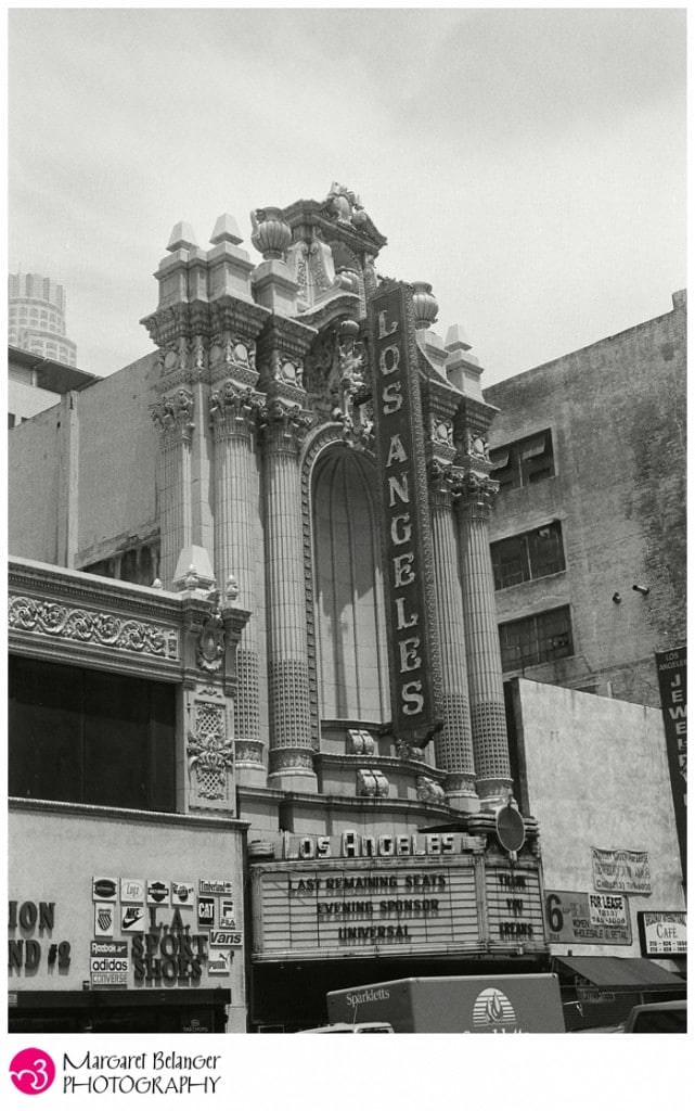 The Los Angeles Theater, an old movie palace, in downtown Los Angeles