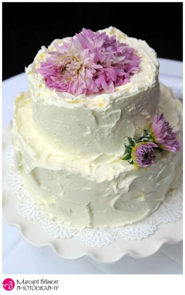 The wedding cake, made by the Sugar Sweet Sunshine Bakery, Manhattan