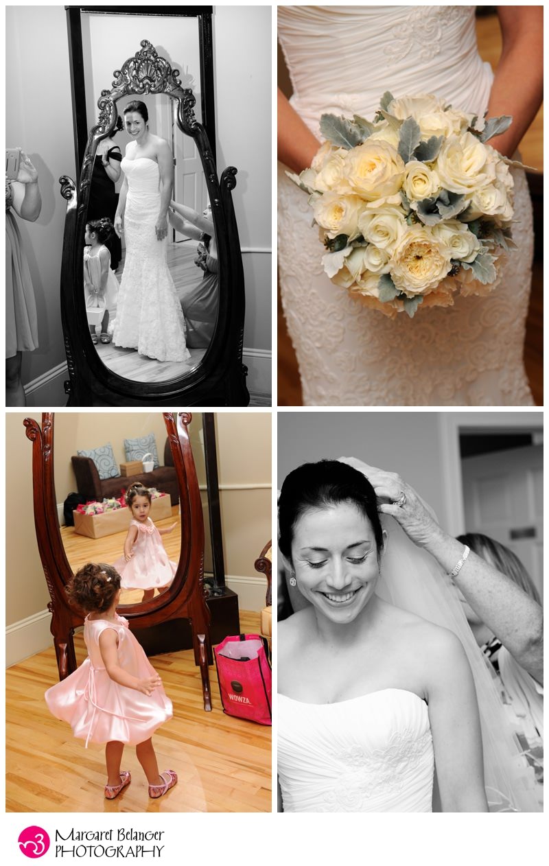 Bride getting ready at the Topsfield Commons, Topsfield, MA