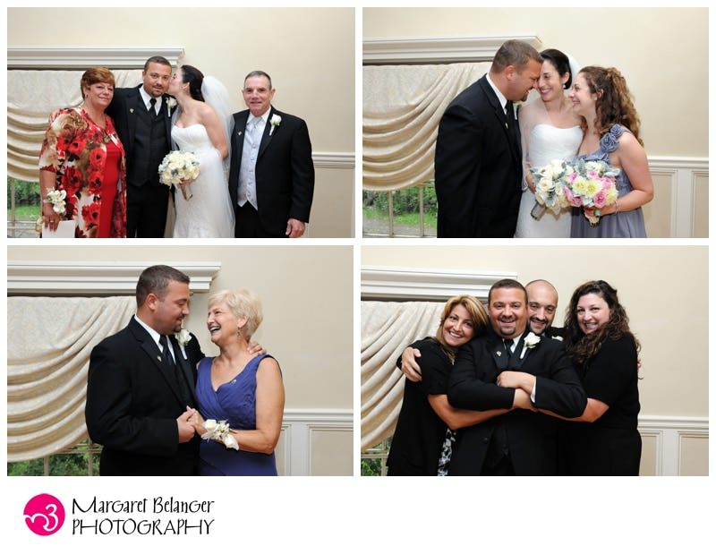 Family portraits, wedding, at Topsfield Commons