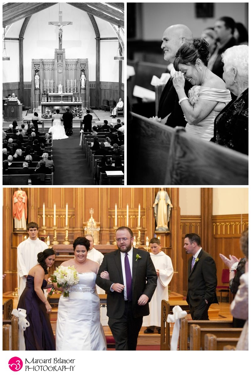 Church wedding ceremony, Quincy, MA