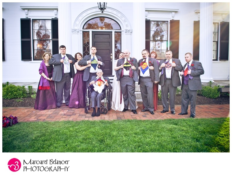Wedding party superheroes, Asa Waters Mansion
