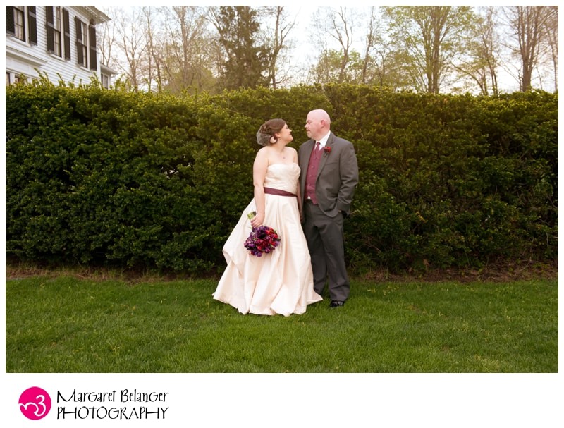 Bride and groom portraits at the Asa Waters Mansion