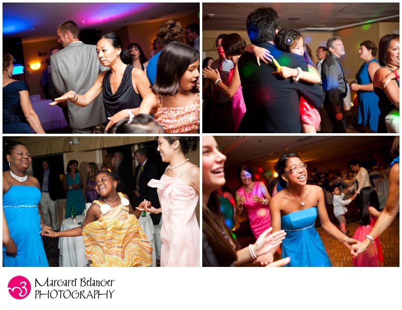 Red Jacket Beach Resort wedding reception, guests dancing, Yarmouth