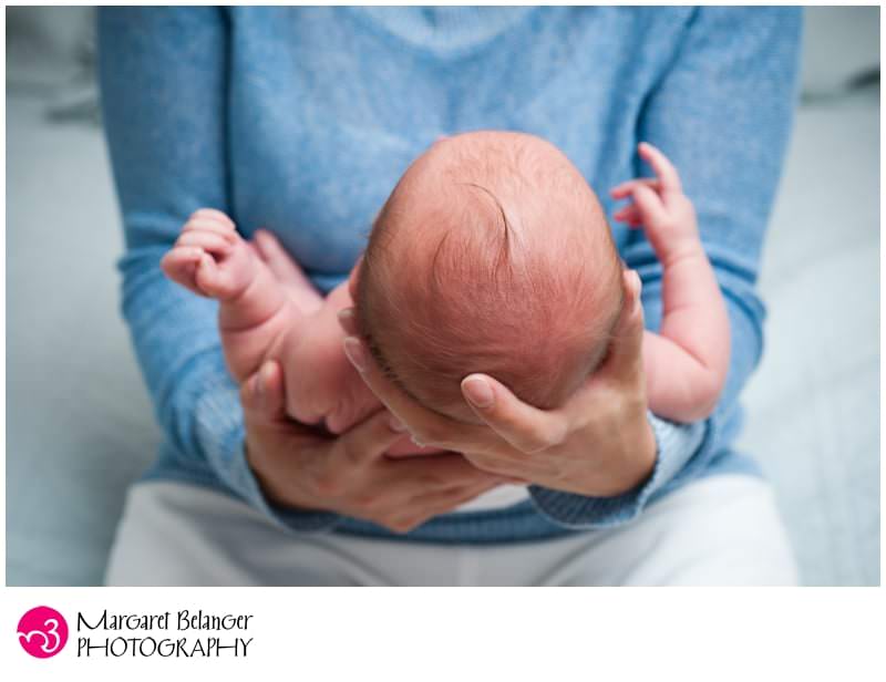 Boston newborn photography, baby's head