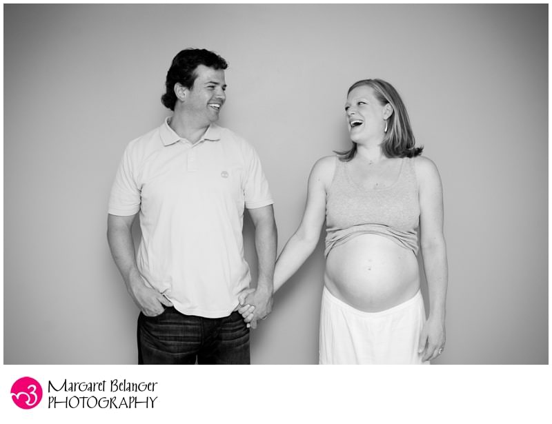 Arlington maternity session, parents in the baby's room
