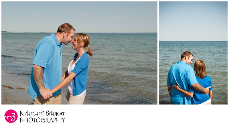 Gloucester engagement session, couple on the shore