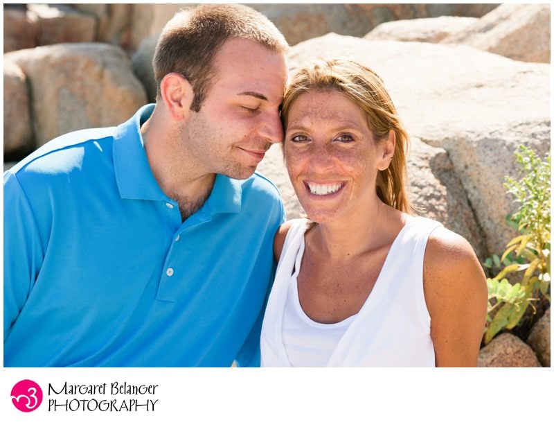 Close-up photo of couple in Gloucester, MA