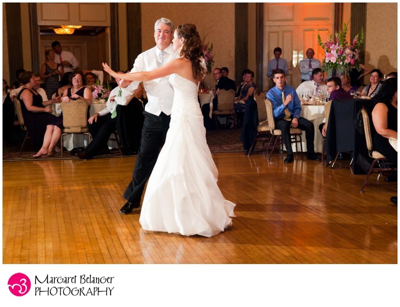 Providence Biltmore wedding reception, father daughter dance