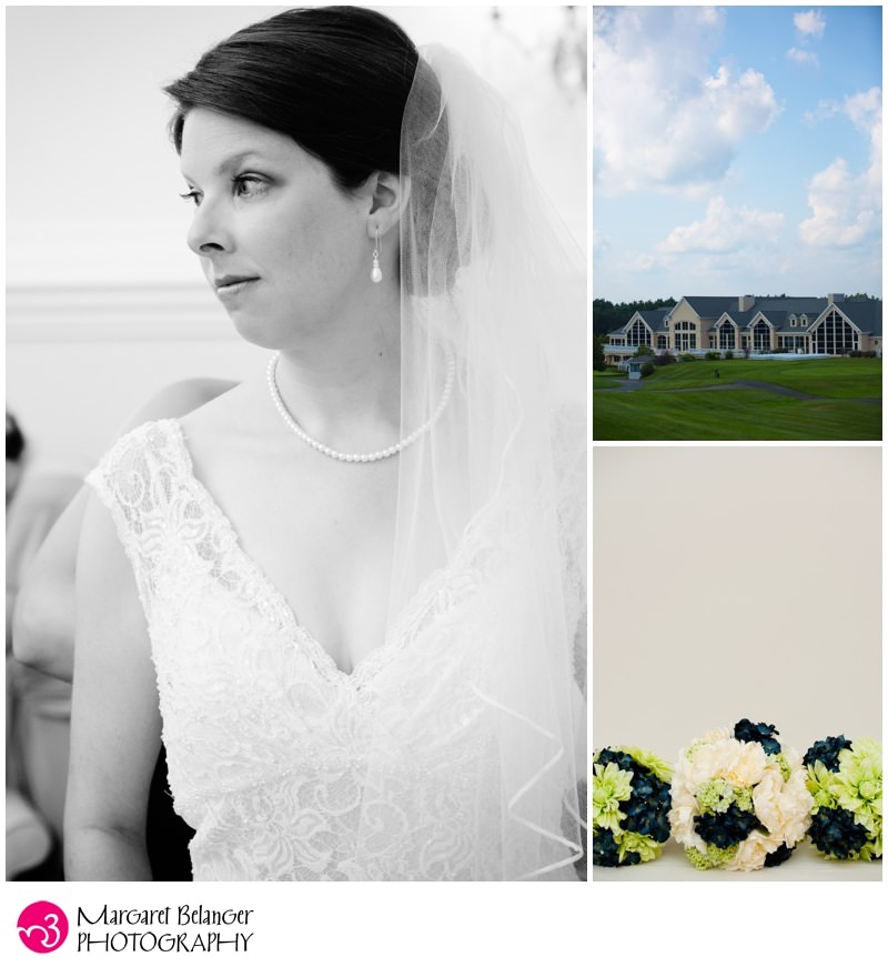 Indian Pond Country Club wedding, bride, bouquets