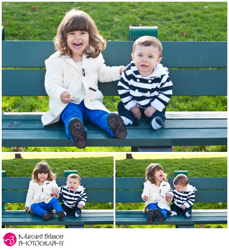 A little girl and her baby brother, Charlestown family session