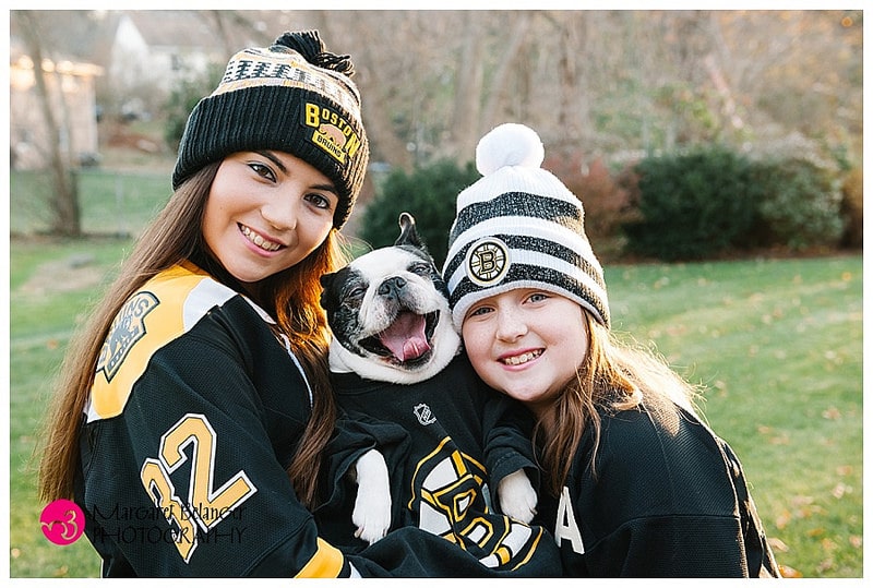 Margaret Belanger Photography | Bruins-Themed Session in Lexington: Twenty Degrees and the Hockey Game's On