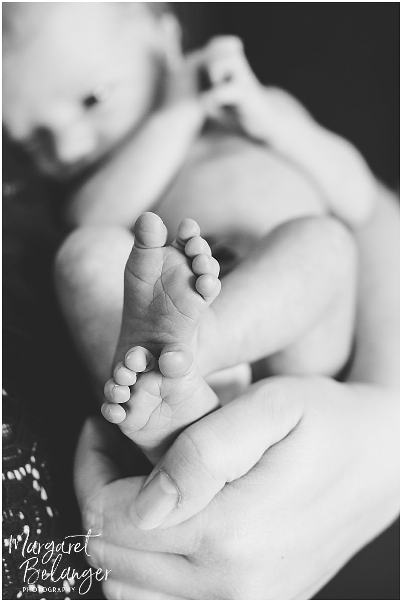 Lowell newborn session, baby's newborn feet