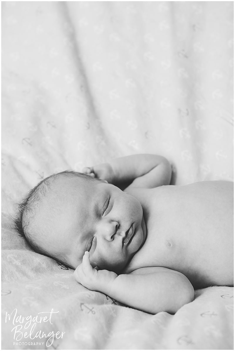 Winchester newborn session at home, newborn sleeping