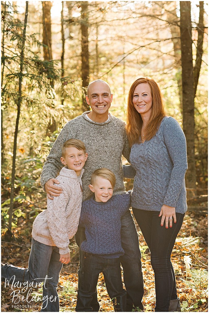 Central MA family session, family portrait