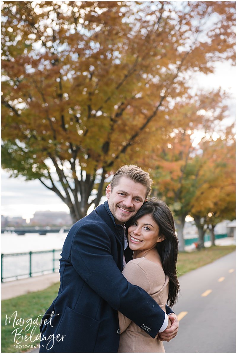 Charles River Cambridge engagement session
