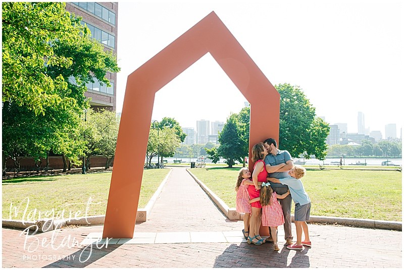 Family session along the Charles River in Cambridge