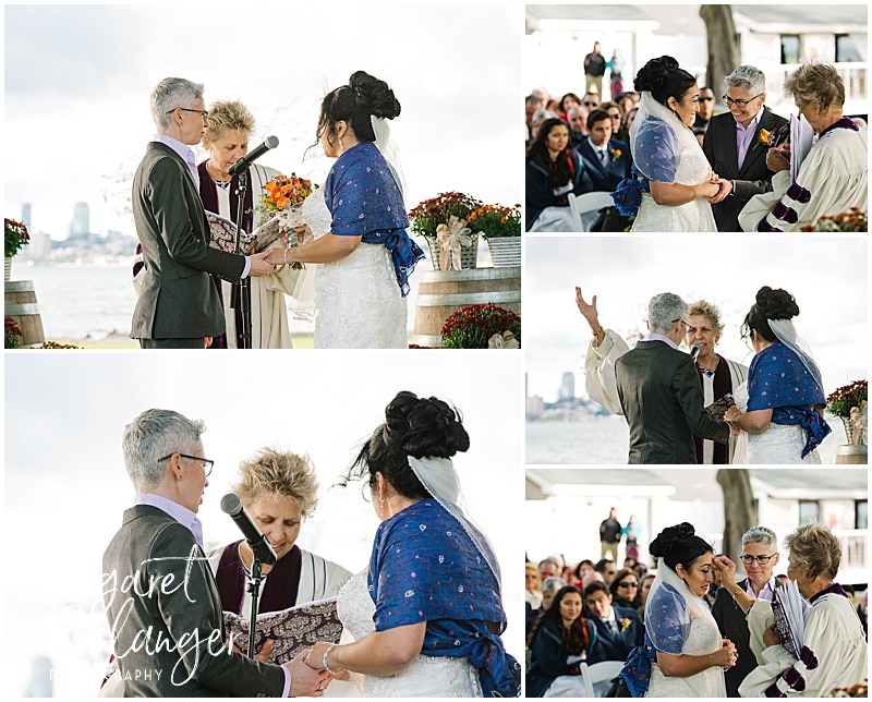 Thompson Island Boston Harbor same sex wedding, wedding ceremony