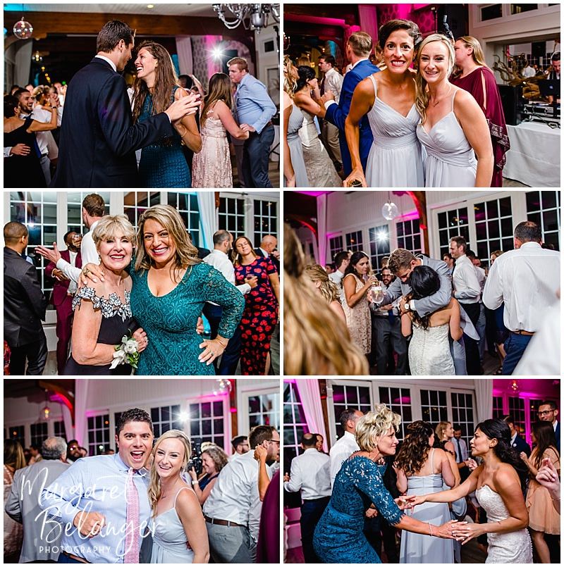 Guests dancing at a Wychmere Beach Club wedding reception