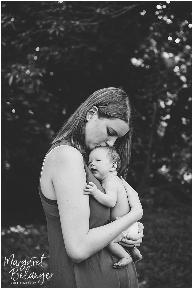 Margaret Belanger Photography | Winchester Backyard Newborn Session, Baby Q
